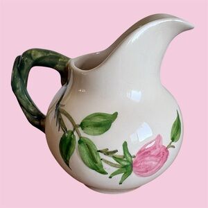 Franciscan Desert Rose Creamer 4" Pitcher California USA Cream Roses Vintage